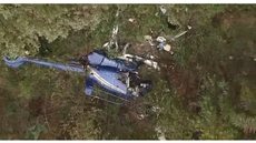 Após a queda de um helicóptero em Caieiras, equipes de resgate encontram uma vítima fatal e buscam a mãe da criança sobrevivente - Imagem: Reprodução | TV Globo