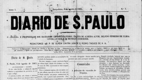 Descubra como o Diário de S. Paulo se tornou um ícone da imprensa brasileira desde 1884, acompanhando a história do país - Imagem: Acervo Pessoal