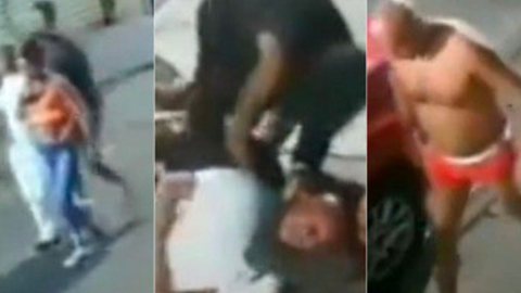 Homem é deixado só de cueca e meia na Cracolândia, em São Paulo; veja vídeo - Imagem: reprodução redes sociais