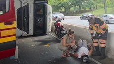 Homem foi resgatado com vida - Imagem: Reprodução / SBT News