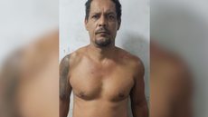 Edvan Pinto de Moura, foi detido após atacar a mulher com uma enxada durante uma discussão - Imagem: Divulgação / Polícia Civil