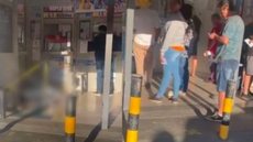 VÍDEO - homem morre em lotérica de SP que continua funcionando com corpo no chão - Imagem: reprodução redes sociais