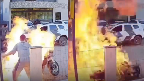 Câmera capta ato que terminou em tragédia familiar - Imagem: Reprodução