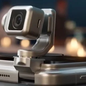 Honor Robot Phone possui câmera de 200 megapixels instalada em um braço robótico retrátil, capaz de acompanhar pessoas, estabilizar vídeos e girar quase 360 graus - Imagem: Reprodução