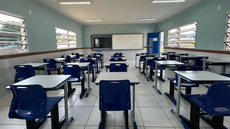 Sala de aula de escola municipal em Hortolândia; professor foi afastado após denúncias de gritos e maus-tratos a alunos - Imagem: Reprodução