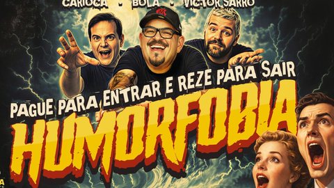 Os ingressos já estão disponíveis online, na seção de stand-up do site oficial. - Imagem: Divulgação.