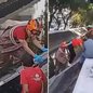 Idoso embriagado cai em canal e é resgatado por bombeiros no litoral de São Paulo - Imagem: Reprodução/G1