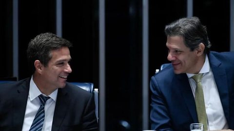 Campos Neto e Fernando Haddad. - Imagem: Reprodução | Edilson Rodrigues/Agência Senado