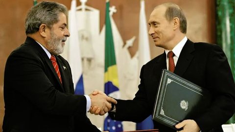 Luiz Inácio Lula da Silva e Vladimir Putin - Imagem: Divulgação | Ricardo Stuckert