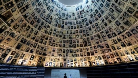 Memorial do Holocausto Yad Vashem, em Israel. - Imagem: Reprodução | YouTube - AFP