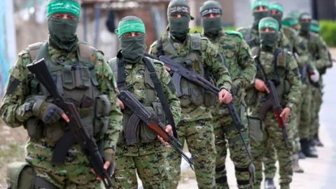 Terroristas do grupo Hamas. - Imagem: Reprodução | YouTube