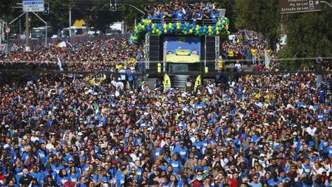 Organizada pela Igreja Renascer em Cristo, a marcha terá 3,5 km de percurso e oração coletiva antes do início. - Imagem: Reprodução | Agência Brasil