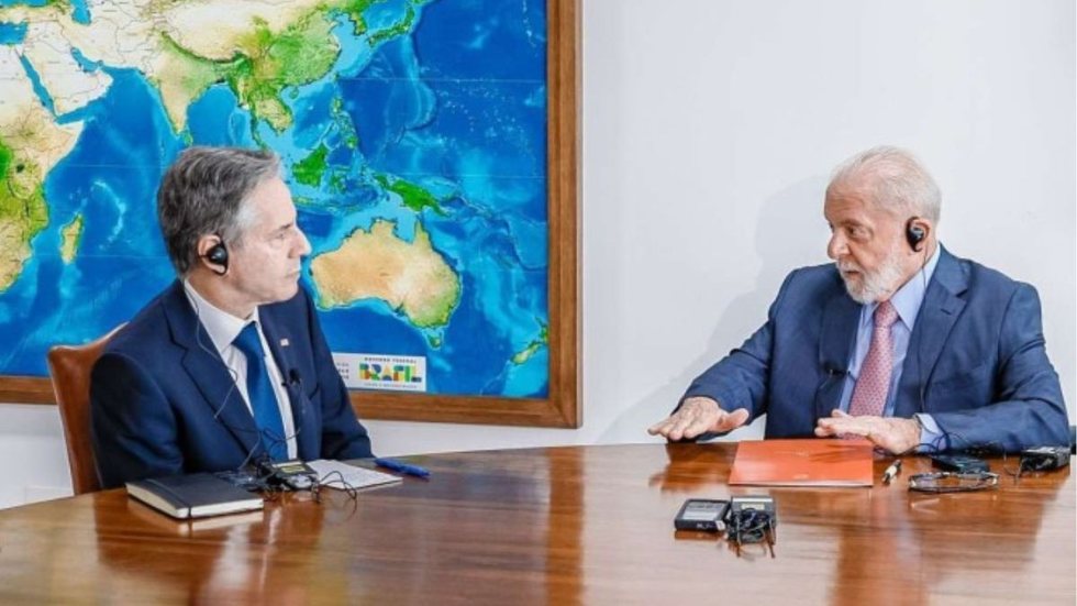 Antony Blinken e Lula. - Imagem: Divulgação / Ricardo Stuckert - Presidência da República