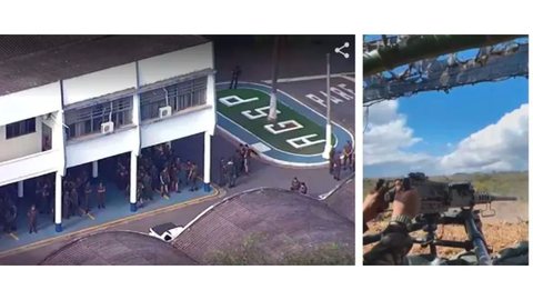 Há uma semana, cerca de 480 militares estão proibidos de sair do quartel - Imagem: Reprodução | TV Globo e Exército brasileiro