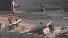 Construção da Linha 2-Verde. - Imagem: Reprodução | TV Globo