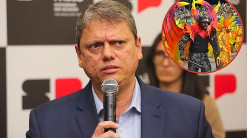 Tarcísio se posiciona sobre desfile da Vai-Vai e revela que nota daria à escola de samba - Imagem: Divulgação / Governo do Estado de São Paulo | Divulgação / LigaSP