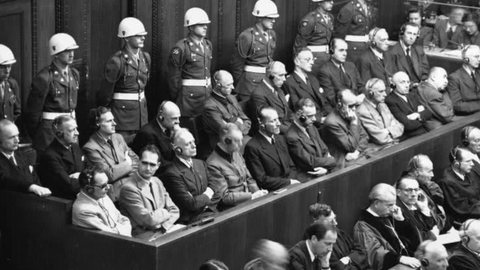 Julgamentos de Nuremberg. - Imagem: Reprodução | YouTube