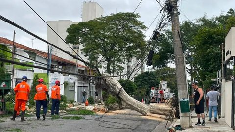 São Paulo fica sem energia após chuvas fortes - Imagem: Reprodução | TV Globo