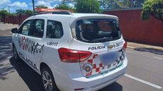 O detento, que havia sido preso por furto qualificado, quebrou o vidro da viatura e caiu de um pontilhão durante a fuga. - Imagem: Divulgação / Polícia Militar