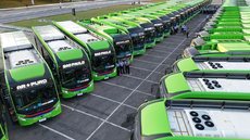 São Paulo atinge a marca histórica de mil ônibus elétricos em circulação, reduzindo emissões, economizando diesel e oferecendo transporte mais silencioso e confortável - Imagem: Divulgação / JFDiorio / SECOM
