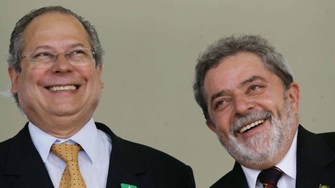 José Dirceu e Lula. - Imagem: Divulgação /  Ricardo Stuckert