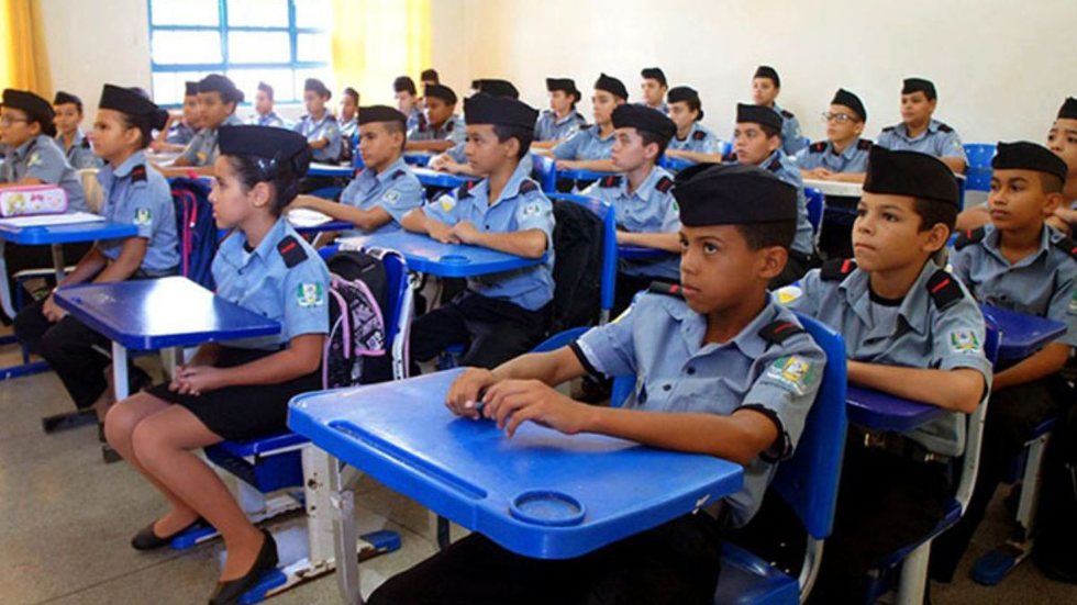 Escolas cívico-militares. - Imagem: Divulgação / PM São Joaquim