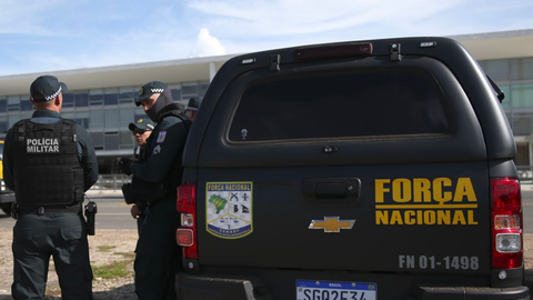 Agentes da Força Nacional chegam ao Rio para apoiar Forças estaduais - Imagem: Reprodução | Agência Brasil