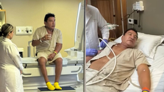 Senador Magno Malta divulgou imagens da internação - Imagem: Reprodução | Redes Sociais