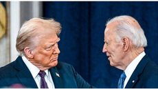 Presidente dos EUA, Donald Trump, revoga indultos de Biden, alegando que foram concedidos de forma inválida com uso de autopen. - Imagem: Reprodução | X (Twitter) - @AFPnews