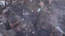 Subprefeitura do Campo Limpo iniciou a remoção de escombros e limpeza da área afetada - Imagem: Reprodução / Globoplay