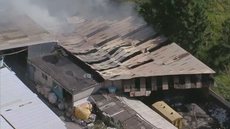 URGENTE: incêndio atinge empresa na Zona Leste de SP e deixa feridos - Imagem: reprodução TV Globo
