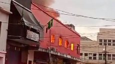 VÍDEO - incêndio atinge loja no Brás, na região central de SP - Imagem: reprodução g1