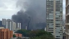 Incêndio em prédio comercial em São Paulo - Imagem: reprodução G1