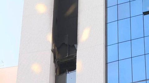 INCÊNDIO - fogo atinge Hospital Sírio-Libanês em SP - Imagem: reprodução TV Globo