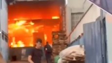 As causas do incêndio em Santo André ainda estão sendo investigadas pelas autoridades, que atuaram rapidamente no local - Imagem: Reprodução