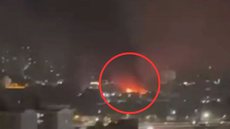 Três incêndios registrados em uma única noite em Santo Amaro, destacando os riscos associados à soltura de balões na região - Imagem: Reprodução