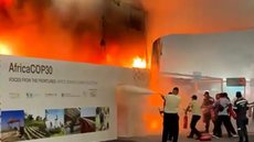 Com a evacuação imediata e o controle do fogo, as autoridades monitoram a área enquanto buscam entender o que causou o incêndio - Imagem: Reprodução/Agência Brasil