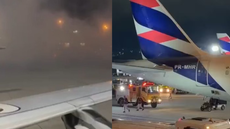 Foco de incêndio mobiliza emergência no aeroporto - Imagem: Reprodução