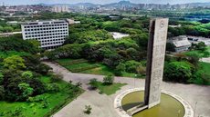 Praça do Relógio, na cidade universitária da USP - Imagem: Divulgação / USP