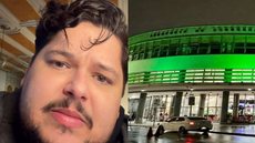 Influenciador Júlio Mamute relatou ter presenciado o acidente - Imagem: Reprodução/Instagram/Aena Brasil