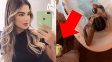 Em foto, Influenciadora mostra pênis do namorado sem querer - Imagem: reprodução redes sociais