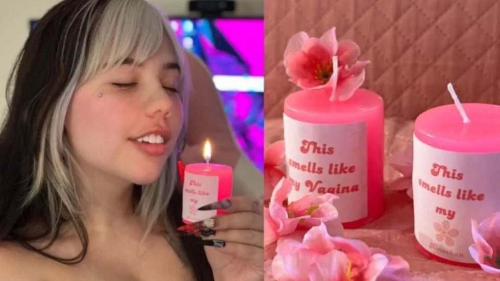 Kine-chan lançou vela com cheiro da própria vagina - Imagem: reprodução Tiktok