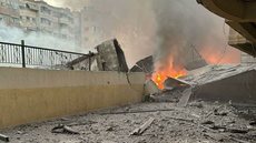 Israel realiza ataque aéreo em Beirute após discurso de Netanyahu na ONU - Imagem: Reprodução / BlueSky / @palestinareports.bsky.social‬