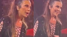 Ivete Sangalo flagra cena picante em show e vídeo viraliza: "Pegou no p** dele" - Imagem: reprodução Twitter
