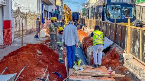 Obra na Av. Amador Bueno da Veiga - Imagem: Reprodução / Instagram @spobras