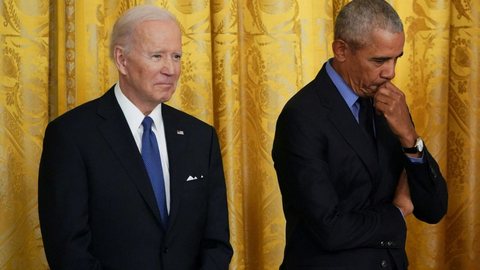 Joe Biden e Obama. - Imagem: Reprodução | X (Twitter) - @AFPnews
