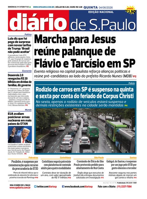 Capa Jornal Jornal Impresso – 04/06/2026