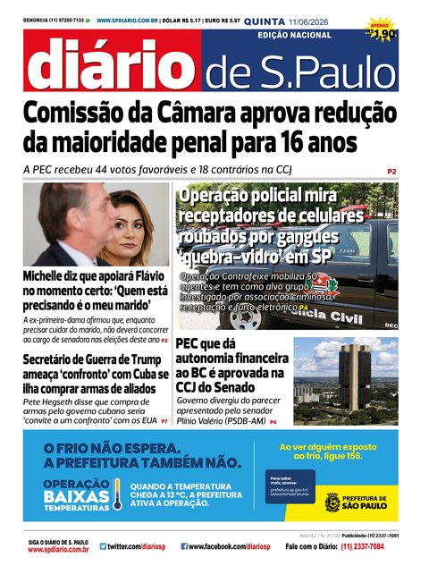 Capa Jornal Jornal Impresso – 11/06/2026