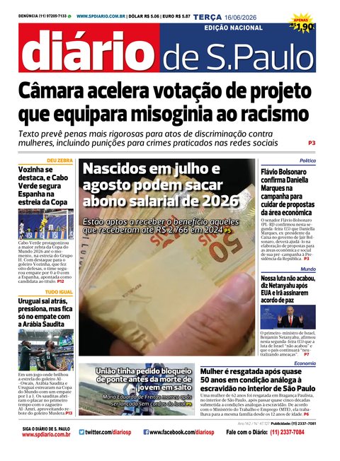 Capa Jornal Jornal Impresso – 16/06/2026