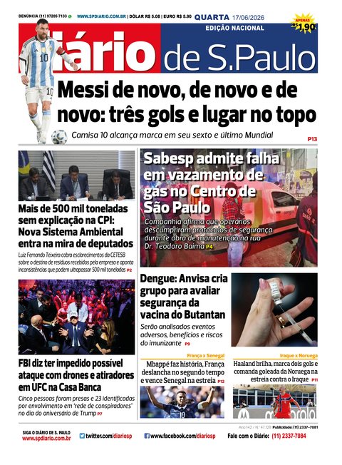 Capa Jornal Jornal Impresso – 17/06/2026
